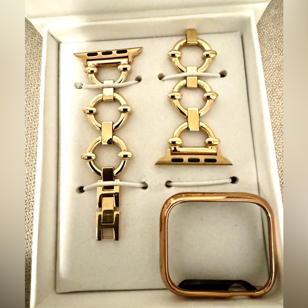 Goldenerre Classic Link Rose Gold Apple Watch Band- 44mm